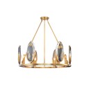 Loft Industry Modern - Oval Glass Chandelier